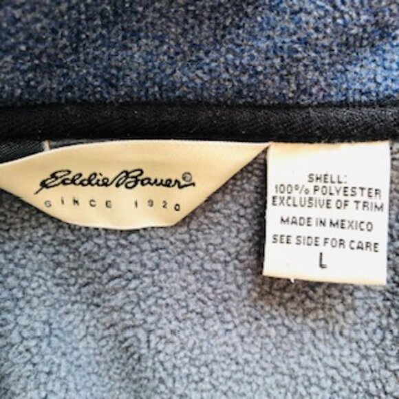 Eddie Bauer Women's Polartec Fleece Full Zip Adjustable Waist Zip Pockets Large - Picture 10 of 12